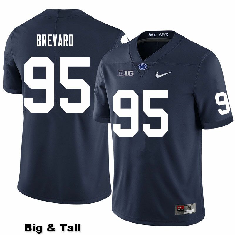 NCAA Nike Men's Penn State Nittany Lions Cole Brevard #95 College Football Authentic Big & Tall Navy Stitched Jersey CYF5498VY